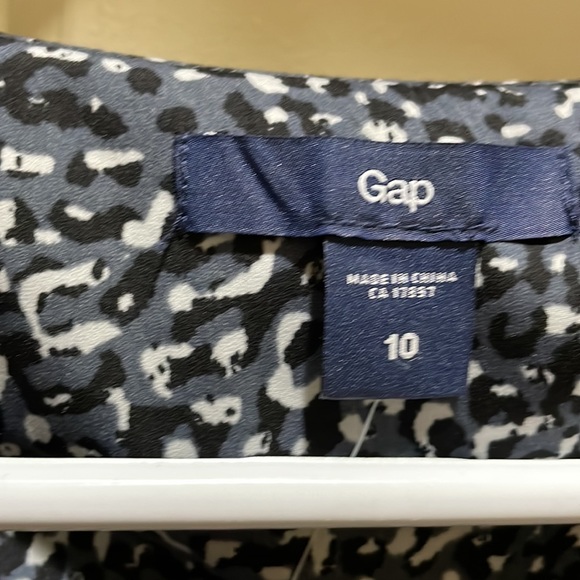 Gap gray/black/white printed dress (sz 10) - Picture 2 of 10